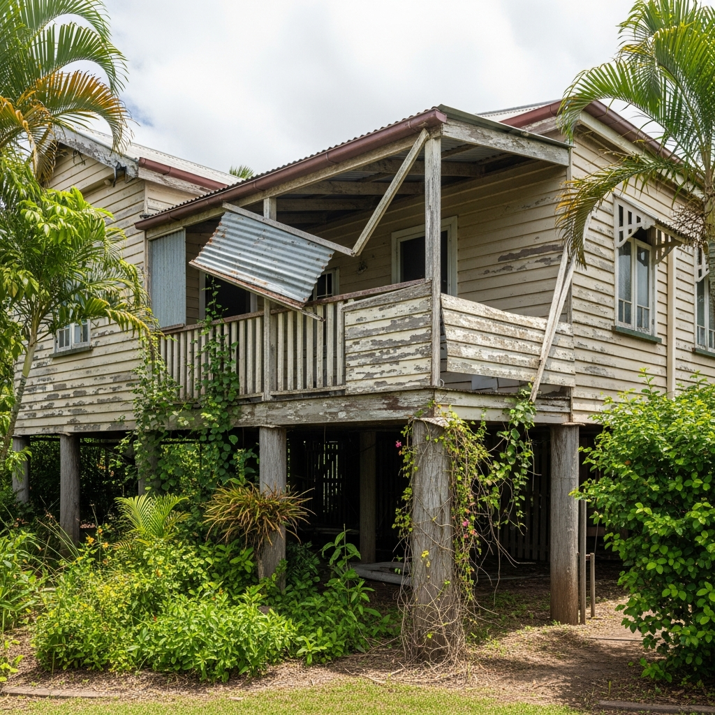 Before — existing structure prior to renovation by TAW Projects Port Douglas